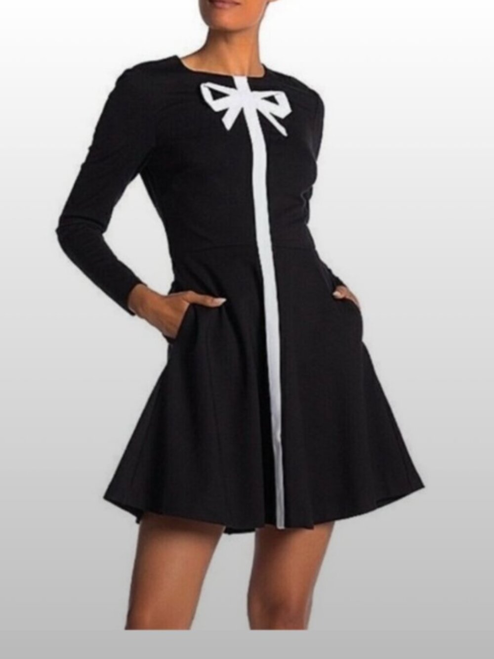 Ted Baker Narnia Bow Neck Skater Dress | sz 10 | NWT